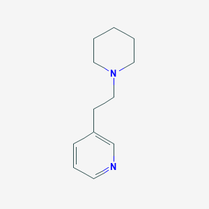 molecular formula C12H18N2 B189854 Piperidine, 1-(2-(3-pyridyl)ethyl)- CAS No. 13450-66-3