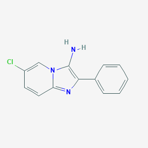 molecular formula C13H10ClN3 B189857 6-氯-2-苯基咪唑并[1,2-a]吡啶-3-胺 CAS No. 196959-57-6