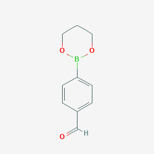 B189863 4-(1,3,2-Dioxaborinan-2-yl)benzaldehyde CAS No. 160068-88-2