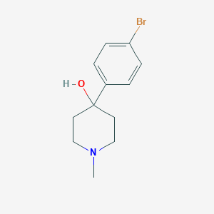 molecular formula C12H16BrNO B189865 4-Piperidinol, 4-(4-bromophenyl)-1-methyl- CAS No. 139474-25-2