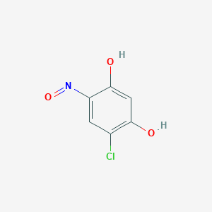 molecular formula C6H4ClNO3 B018988 4-Chloro-6-nitrosoresorcinol CAS No. 109755-36-4