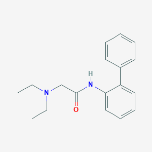 molecular formula C18H22N2O B018989 Acetanilide, 2-(diethylamino)-2'-phenyl- CAS No. 109555-53-5