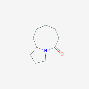 molecular formula C10H17NO B189909 octahydropyrrolo[1,2-a]azocin-5(1H)-one CAS No. 111633-59-1