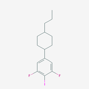molecular formula C15H19F2I B189926 1,3-Difluoro-2-iodo-5-(trans-4-propylcyclohexyl)benzene CAS No. 149705-66-8