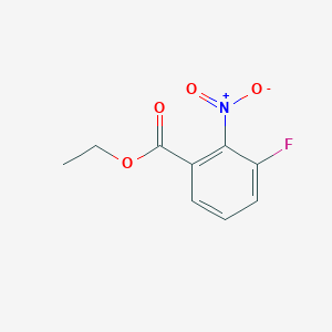 molecular formula C9H8FNO4 B189929 Ethyl 3-fluoro-2-nitrobenzoate CAS No. 163077-89-2