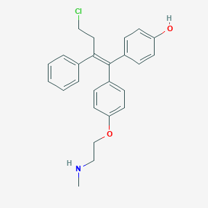 molecular formula C25H26ClNO2 B189933 4-Hydroxy-N-demethyltoremifene CAS No. 125618-41-9