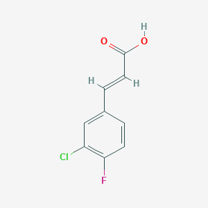 molecular formula C9H6ClFO2 B189934 3-Chloro-4-fluorocinnamic acid CAS No. 155814-22-5