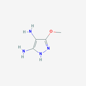 molecular formula C4H8N4O B189941 5-Methoxy-1H-pyrazole-3,4-diamine CAS No. 199341-02-1