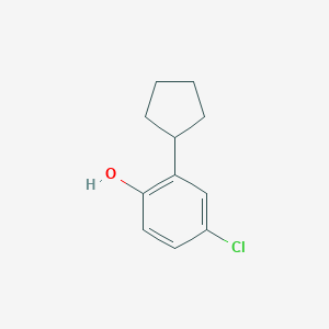 molecular formula C11H13ClO B018995 4-Chloro-2-cyclopentylphenol CAS No. 13347-42-7