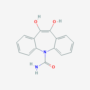 molecular formula C15H12N2O3 B189952 5,6-Dihydroxybenzo[b][1]benzazepine-11-carboxamide CAS No. 104839-39-6