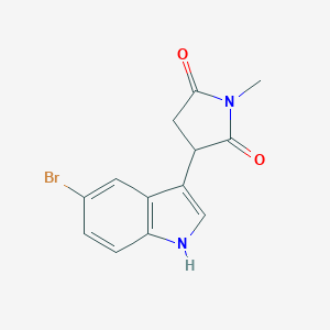 molecular formula C13H11BrN2O2 B189954 3-(5-bromo-1H-indol-3-yl)-1-methylpyrrolidine-2,5-dione CAS No. 163886-93-9