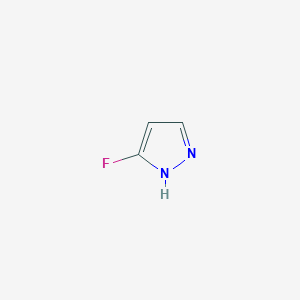 molecular formula C3H3FN2 B189957 3-Fluoro-1H-pyrazole CAS No. 14521-81-4