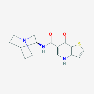 molecular formula C15H17N3O2S B189959 N-[(3S)-1-azabicyclo[2.2.2]octan-3-yl]-7-oxo-4H-thieno[3,2-b]pyridine-6-carboxamide CAS No. 153062-96-5
