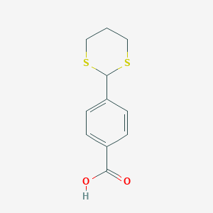 molecular formula C11H12O2S2 B189961 4-(1,3-dithian-2-yl)benzoic Acid CAS No. 168165-88-6