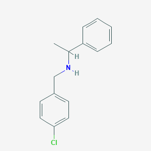 molecular formula C15H16ClN B189967 (4-Chlorobenzyl)-(1-phenylethyl)amine CAS No. 13541-49-6