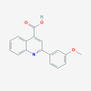 molecular formula C17H13NO3 B189974 2-(3-Methoxyphenyl)quinoline-4-carboxylic acid CAS No. 159782-19-1