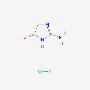 molecular formula C3H6ClN3O B189976 2-Amino-1H-imidazol-5(4H)-one hydrochloride CAS No. 18221-88-0