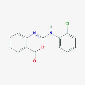 molecular formula C14H9ClN2O2 B189979 2-(2-氯苯胺)-4H-3,1-苯并恶嗪-4-酮 CAS No. 178468-03-6