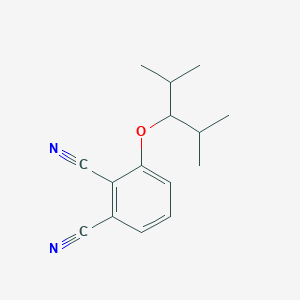 molecular formula C15H18N2O B189980 1,2-Benzenedicarbonitrile, 3-[2-methyl-1-(1-methylethyl)propoxy]- CAS No. 130107-86-7