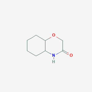 molecular formula C8H13NO2 B189986 Hexahydro-2H-benzo[b][1,4]oxazin-3(4H)-one CAS No. 127958-64-9