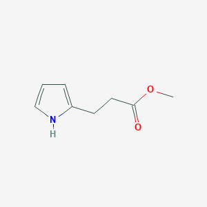 molecular formula C8H11NO2 B018999 Methyl 3-(1H-pyrrol-2-yl)propanoate CAS No. 69917-80-2