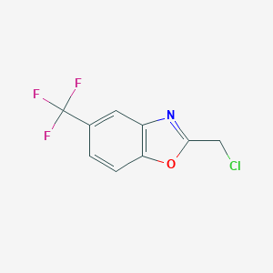 molecular formula C9H5ClF3NO B189991 2-(Chloromethyl)-5-(trifluoromethyl)-1,3-benzoxazole CAS No. 131337-75-2