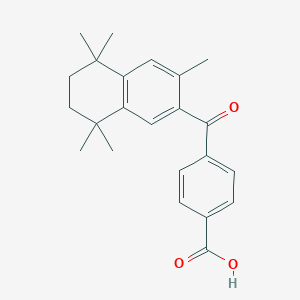 molecular formula C23H26O3 B190006 4-(3,5,5,8,8-Pentamethyl-5,6,7,8-tetrahydronaphthalene-2-carbonyl)benzoic acid CAS No. 153559-46-7