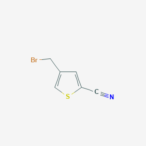 B190008 4-(Bromomethyl)thiophene-2-carbonitrile CAS No. 186552-07-8