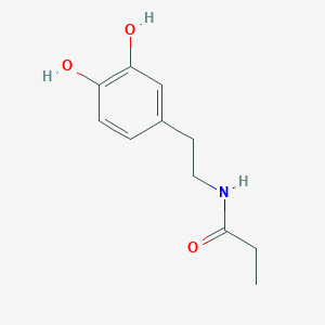 molecular formula C11H15NO3 B019001 N-(3,4-Dihydroxyphenethyl)propanamide CAS No. 106827-66-1