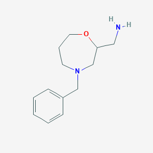 molecular formula C13H20N2O B190010 1-(4-Benzyl-1,4-oxazepan-2-yl)methanamine CAS No. 112925-36-7