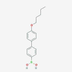 molecular formula C17H21BO3 B190016 (4'-(戊氧基)-[1,1'-联苯]-4-基)硼酸 CAS No. 158937-25-8