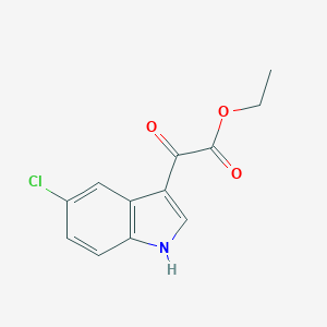 molecular formula C12H10ClNO3 B190027 ethyl 2-(5-chloro-1H-indol-3-yl)-2-oxoacetate CAS No. 163160-58-5