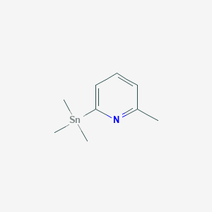 molecular formula C9H15NSn B190042 6-Methyl-2-(trimethylstannyl)pyridine CAS No. 126225-57-8