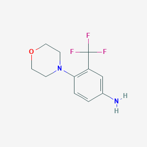 molecular formula C11H13F3N2O B190065 4-Morpholino-3-(trifluoromethyl)aniline CAS No. 105316-06-1