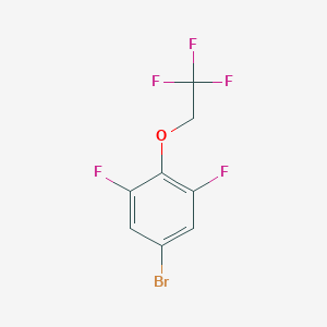 molecular formula C8H4BrF5O B190067 5-Bromo-1,3-difluoro-2-(2,2,2-trifluoroethoxy)benzene CAS No. 145767-78-8