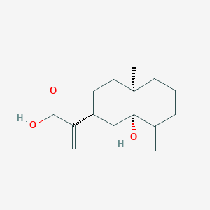 molecular formula C15H22O3 B190075 5β-羟基考斯蒂克酸 CAS No. 132185-84-3