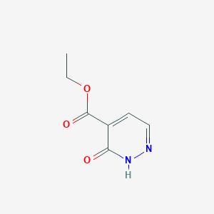 molecular formula C7H8N2O3 B190084 Ethyl 3-hydroxypyridazine-4-carboxylate CAS No. 1445-55-2