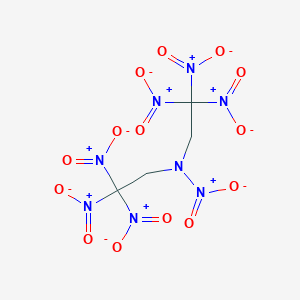 molecular formula C4H4N8O14 B190120 N-Nitrobis(2,2,2-trinitroethyl)amine CAS No. 19836-28-3