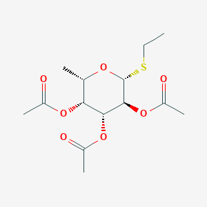 molecular formula C14H22O7S B190129 [(2S,3R,4R,5S,6R)-4,5-Diacetyloxy-6-ethylsulfanyl-2-methyloxan-3-yl] acetate CAS No. 127501-41-1