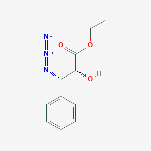 molecular formula C11H13N3O3 B019014 Ethyl 3-azido-2-hydroxy-propionate CAS No. 144787-20-2