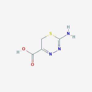 molecular formula C4H5N3O2S B190150 2-amino-6H-1,3,4-thiadiazine-5-carboxylic Acid CAS No. 136265-68-4