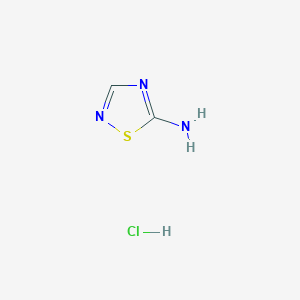 molecular formula C2H4ClN3S B190155 1,2,4-Thiadiazol-5-amine hydrochloride CAS No. 152513-91-2