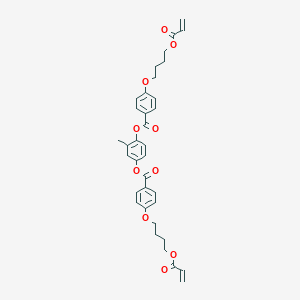 molecular formula C35H36O10 B190159 2-Methyl-1,4-phenylene bis(4-(4-(acryloyloxy)butoxy)benzoate) CAS No. 132900-75-5