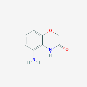 molecular formula C8H8N2O2 B190160 5-Amino-2H-benzo[b][1,4]oxazin-3(4H)-one CAS No. 148890-63-5