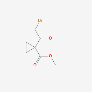 molecular formula C8H11BrO3 B190165 Ethyl 1-(2-bromoacetyl)cyclopropanecarboxylate CAS No. 129306-05-4