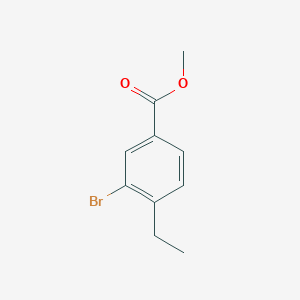 molecular formula C10H11BrO2 B190166 Methyl 3-bromo-4-ethylbenzoate CAS No. 113642-05-0