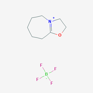 molecular formula C8H14BF4NO B190174 3,5,6,7,8,9-hexahydro-2H-oxazolo[3,2-a]azepin-4-ium tetrafluoroborate CAS No. 167957-82-6