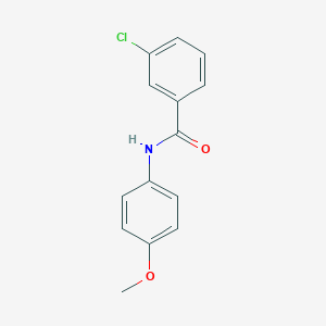 molecular formula C14H12ClNO2 B190175 3-chloro-N-(4-methoxyphenyl)benzamide CAS No. 158525-81-6