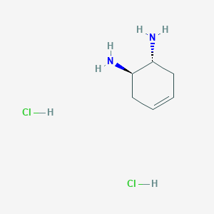 molecular formula C6H14Cl2N2 B190193 trans-4-Cyclohexene-1,2-diamine dihydrochloride CAS No. 108796-57-2