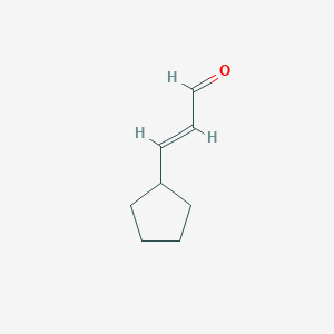 molecular formula C8H12O B190198 2-Propenal, 3-cyclopentyl-, (2E)- CAS No. 118235-51-1